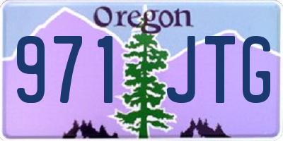 OR license plate 971JTG
