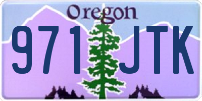 OR license plate 971JTK