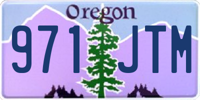 OR license plate 971JTM