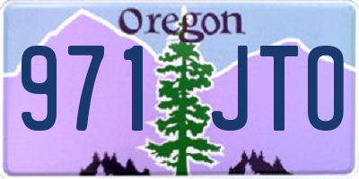 OR license plate 971JTO