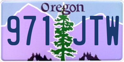OR license plate 971JTW