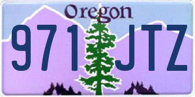 OR license plate 971JTZ