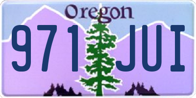 OR license plate 971JUI