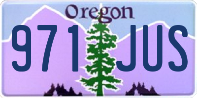 OR license plate 971JUS