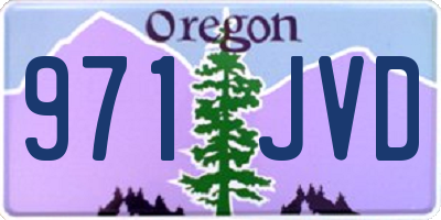 OR license plate 971JVD