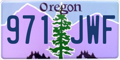 OR license plate 971JWF