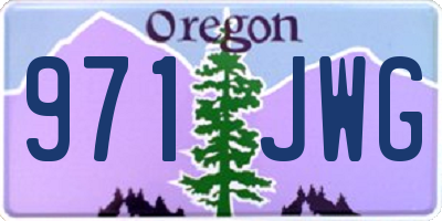 OR license plate 971JWG
