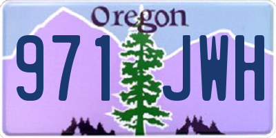 OR license plate 971JWH