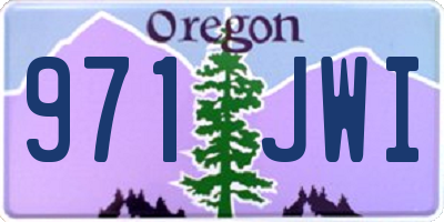 OR license plate 971JWI