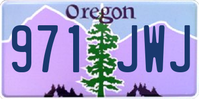 OR license plate 971JWJ