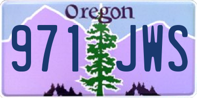 OR license plate 971JWS