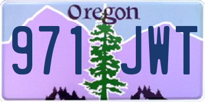 OR license plate 971JWT
