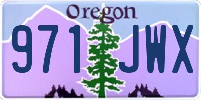 OR license plate 971JWX