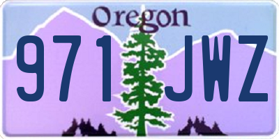 OR license plate 971JWZ