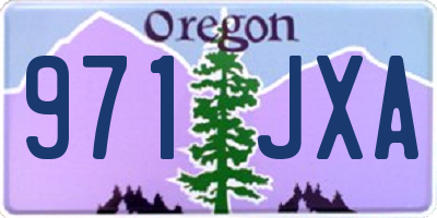 OR license plate 971JXA