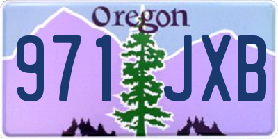 OR license plate 971JXB