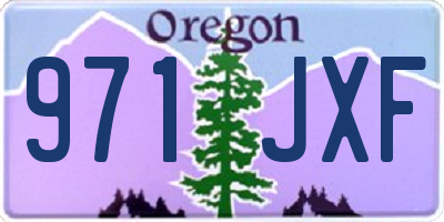 OR license plate 971JXF