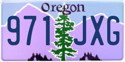 OR license plate 971JXG