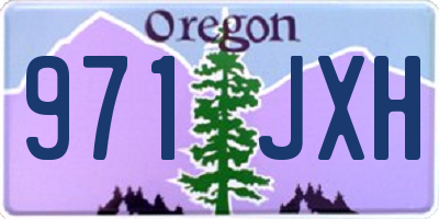 OR license plate 971JXH