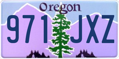 OR license plate 971JXZ