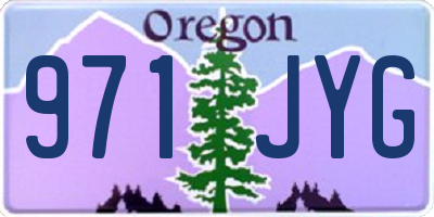 OR license plate 971JYG