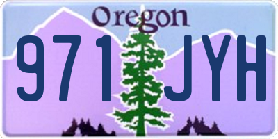 OR license plate 971JYH
