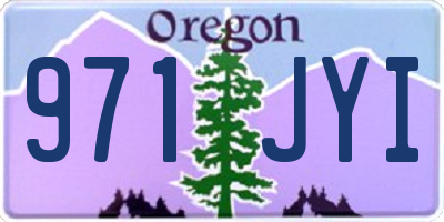 OR license plate 971JYI