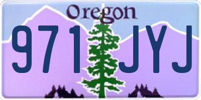 OR license plate 971JYJ