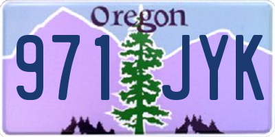 OR license plate 971JYK