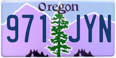 OR license plate 971JYN