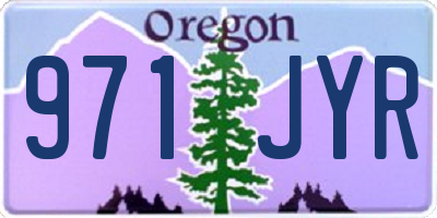 OR license plate 971JYR