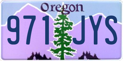 OR license plate 971JYS