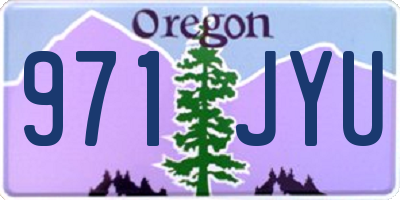 OR license plate 971JYU