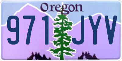 OR license plate 971JYV