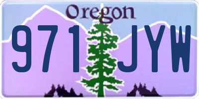 OR license plate 971JYW