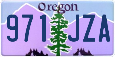 OR license plate 971JZA