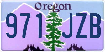 OR license plate 971JZB