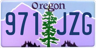 OR license plate 971JZG