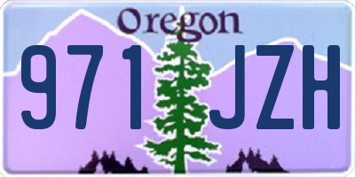 OR license plate 971JZH