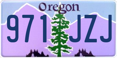 OR license plate 971JZJ
