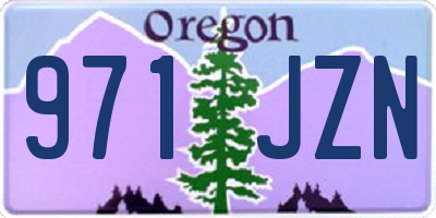 OR license plate 971JZN