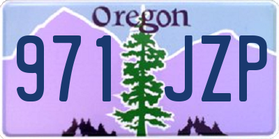 OR license plate 971JZP