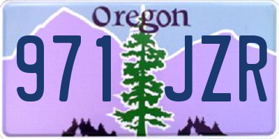 OR license plate 971JZR