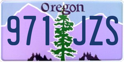 OR license plate 971JZS