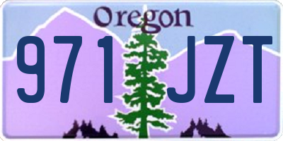 OR license plate 971JZT