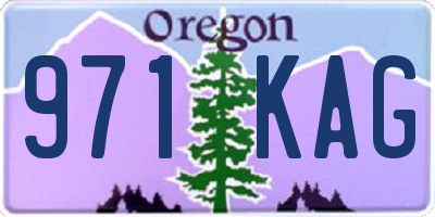 OR license plate 971KAG