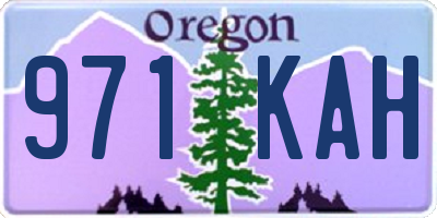 OR license plate 971KAH