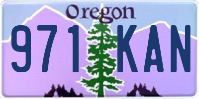 OR license plate 971KAN