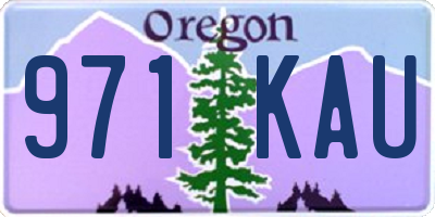 OR license plate 971KAU