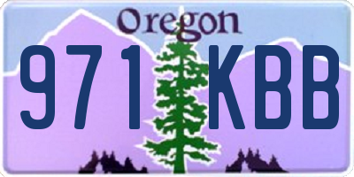 OR license plate 971KBB